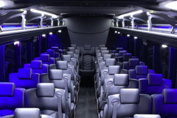 Salt Lake City Charter Bus Interior