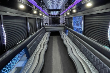 Salt Lake City Party Bus Interior
