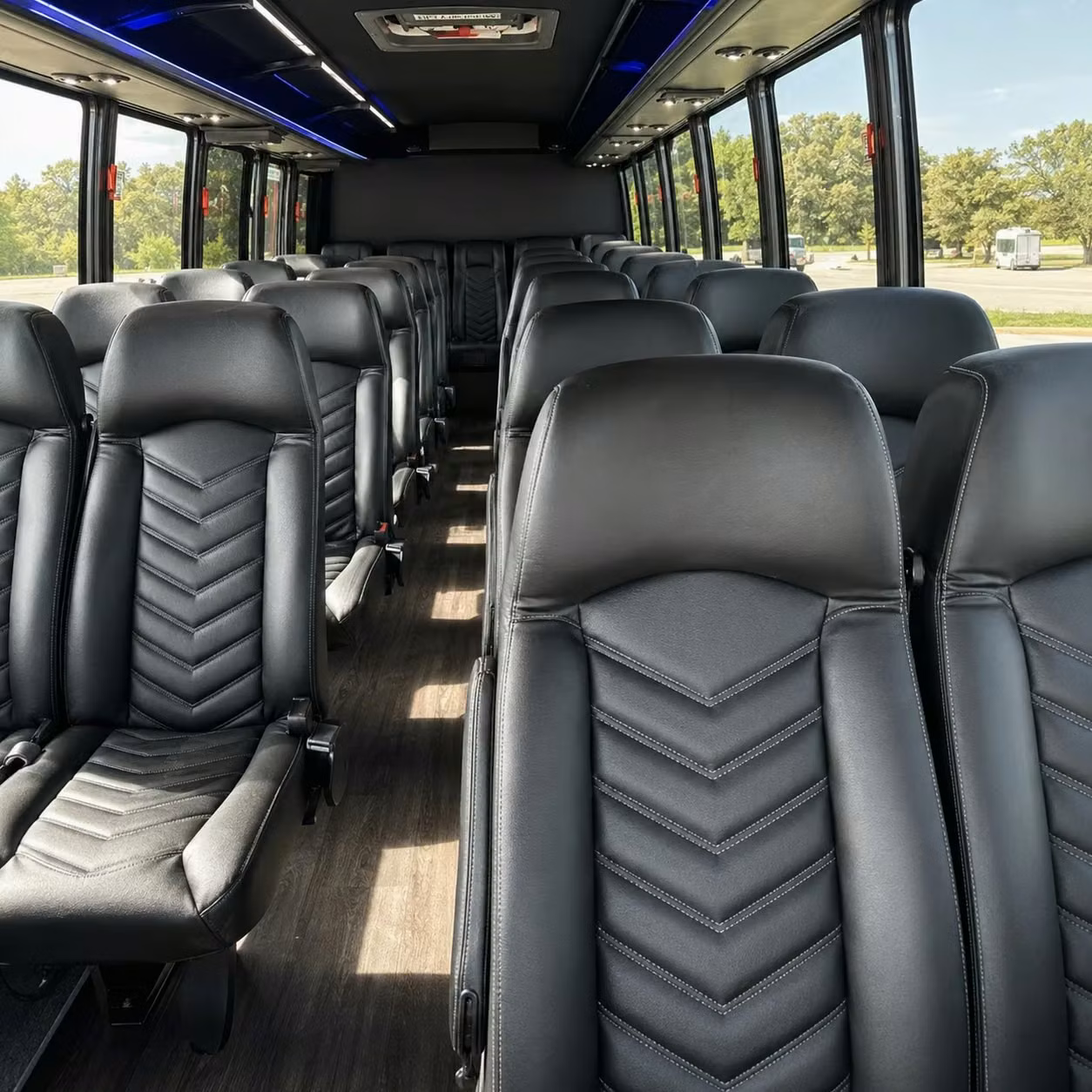 30 passenger minibus inside