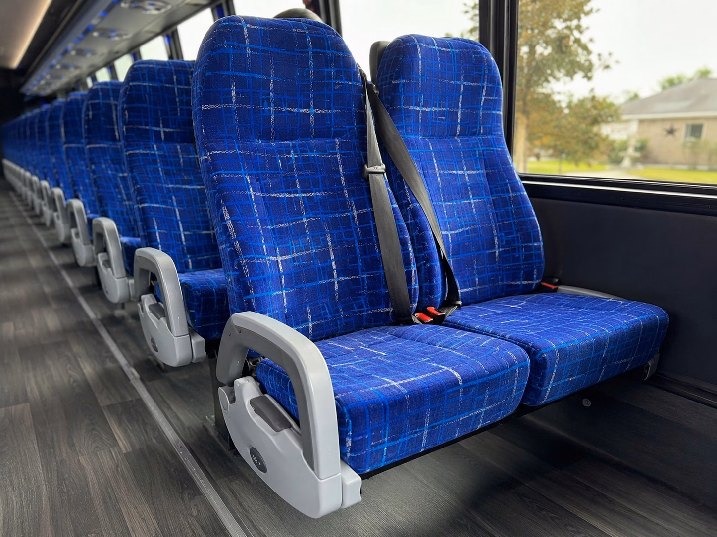 salt lake city charter bus rental interior