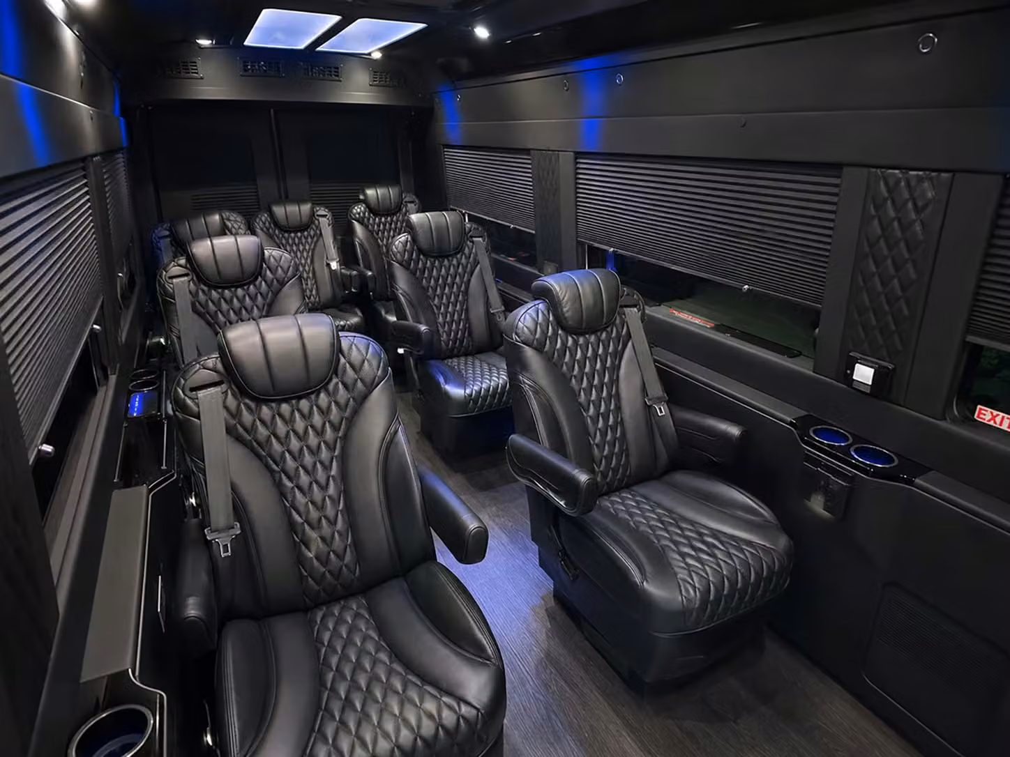 sprinter van with driver inside